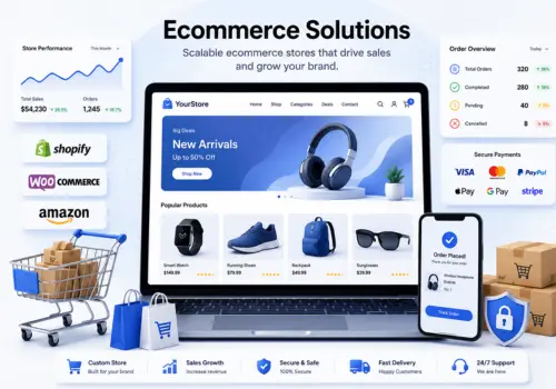 Ecommerce Solutions for Shopify, WooCommerce, Amazon and Online Business Growth